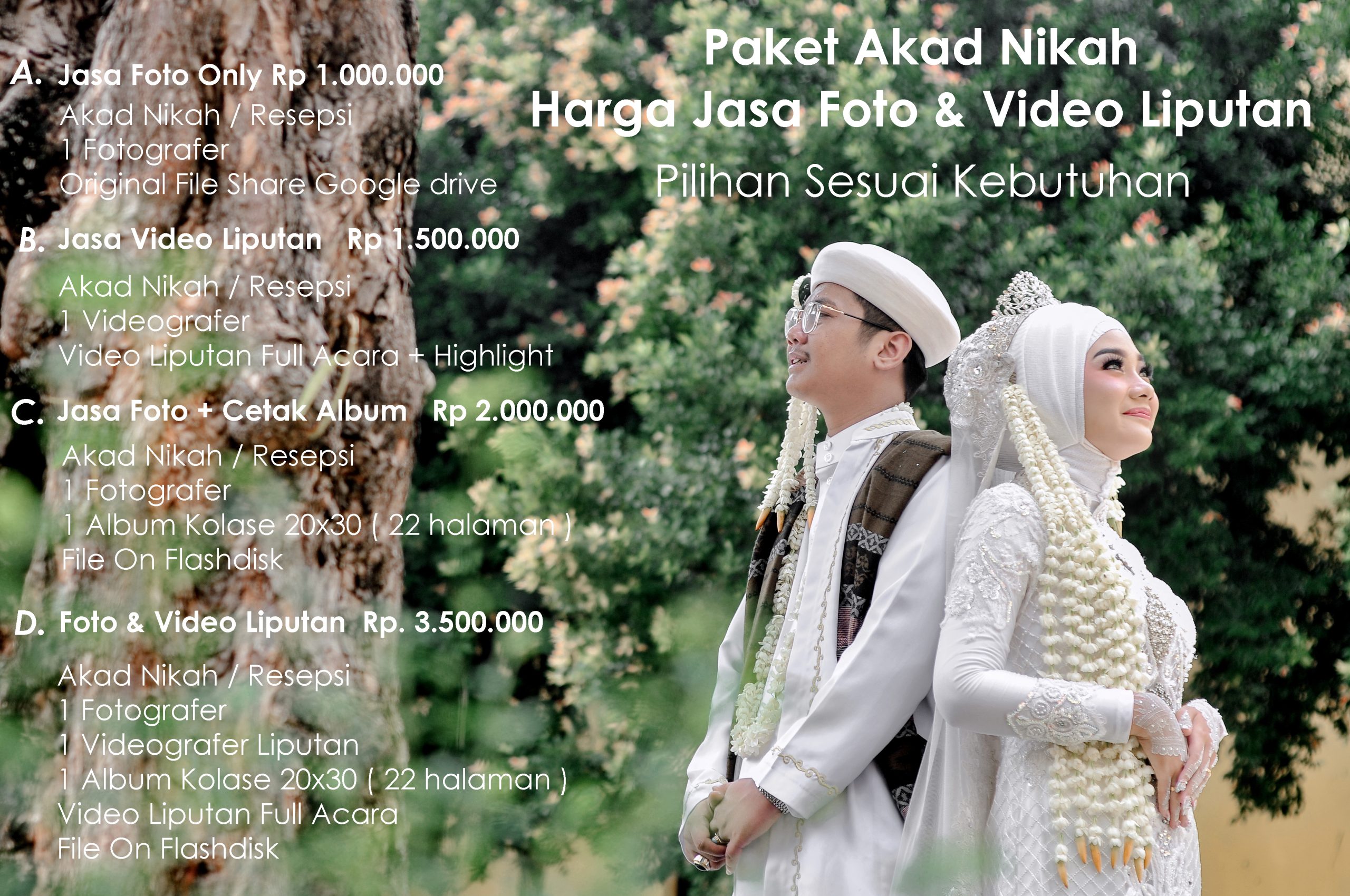 Harga Paket Foto & Video